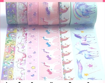 WASHI SAMPLES:  Unicorns