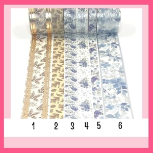 WASHI SAMPLES:  TPRC Noel & Bleu De France