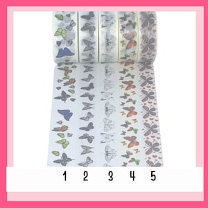 WASHI SAMPLES:  Butterflies, Moths