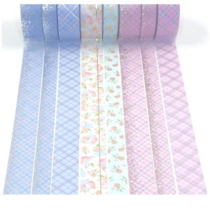 WASHI SAMPLES:  Simply Gilded 2023 Cotton Candy Plaids