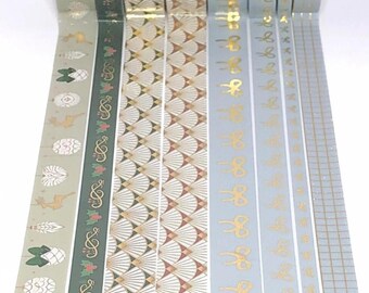 WASHI SAMPLES:  Simply Gilded 2023 Ornamental, Holiday Release