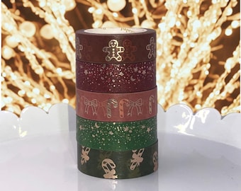 Samples washitape: kerst