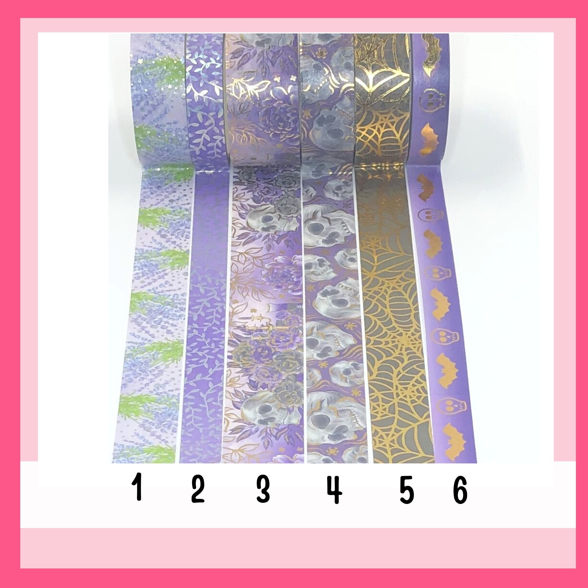 WASHI SAMPLES:  Lavender Fields & Black Magic