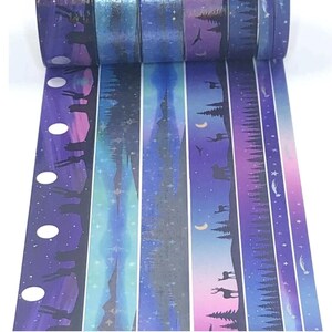 WASHI SAMPLES:  Simply Gilded 2022 Moongazing 2.0, Aurora Lake 2.0