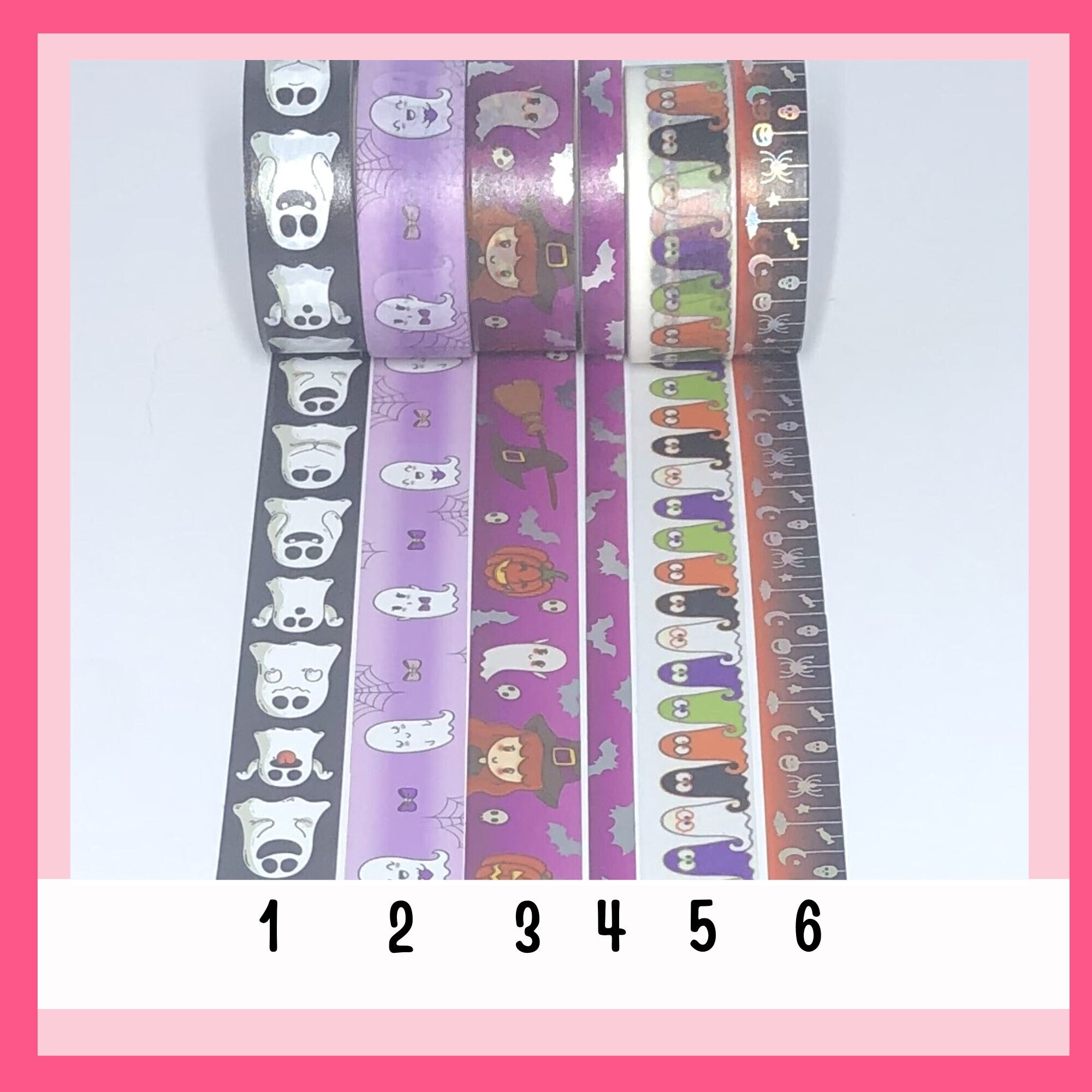 WASHI SAMPLES:  Halloween Ghosts