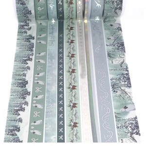 WASHI SAMPLES:  Simply Gilded November 2023 Sub Box "Whispering Pines"