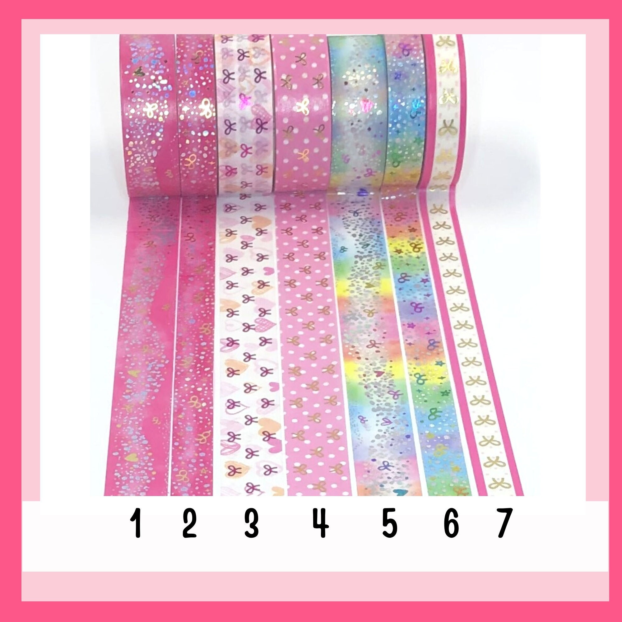 WASHI SAMPLES:  Paca Post Shades of Pink