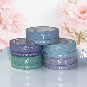 WASHI SAMPLES:  TPRC Hearts and Bows