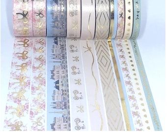 WASHI SAMPLES:  Simply Gilded February 2021 Sub Box "Paris In Spring"