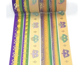 WASHI SAMPLES:  Simply Gilded 2022 Mardi Gras