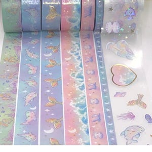 WASHI SAMPLES:  Simply Gilded May 2024 Sub Box "Celestial Sea"