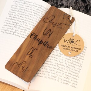 Lesezeichen Seite in Massivholz graviert| Original Holzgeschenk