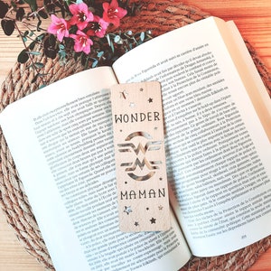 Personalized bookmark in original solid wood
