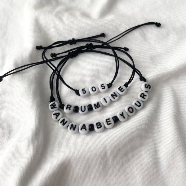 Arctic Monkeys the Band (inspired) Bracelet, Thin String Bracelet for Men and Women, Unisex Bracelet, Couples Bracelet