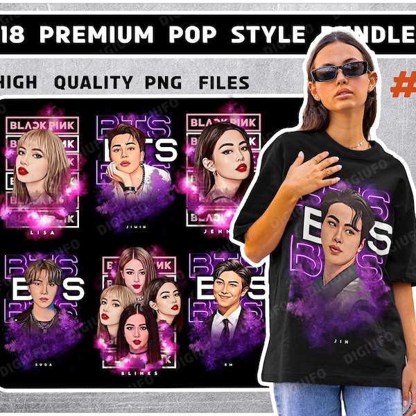 18 pop style culture T-Shirt Designs - PNG - Great for Stickers, T-shirts, Hoodies, hip hop bundle T-shirts Png, western T-shirts