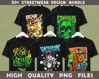 アーバンギャルド Tシャツ 50 + Premium Streetwear Urban Style Design Bundle, Modern T