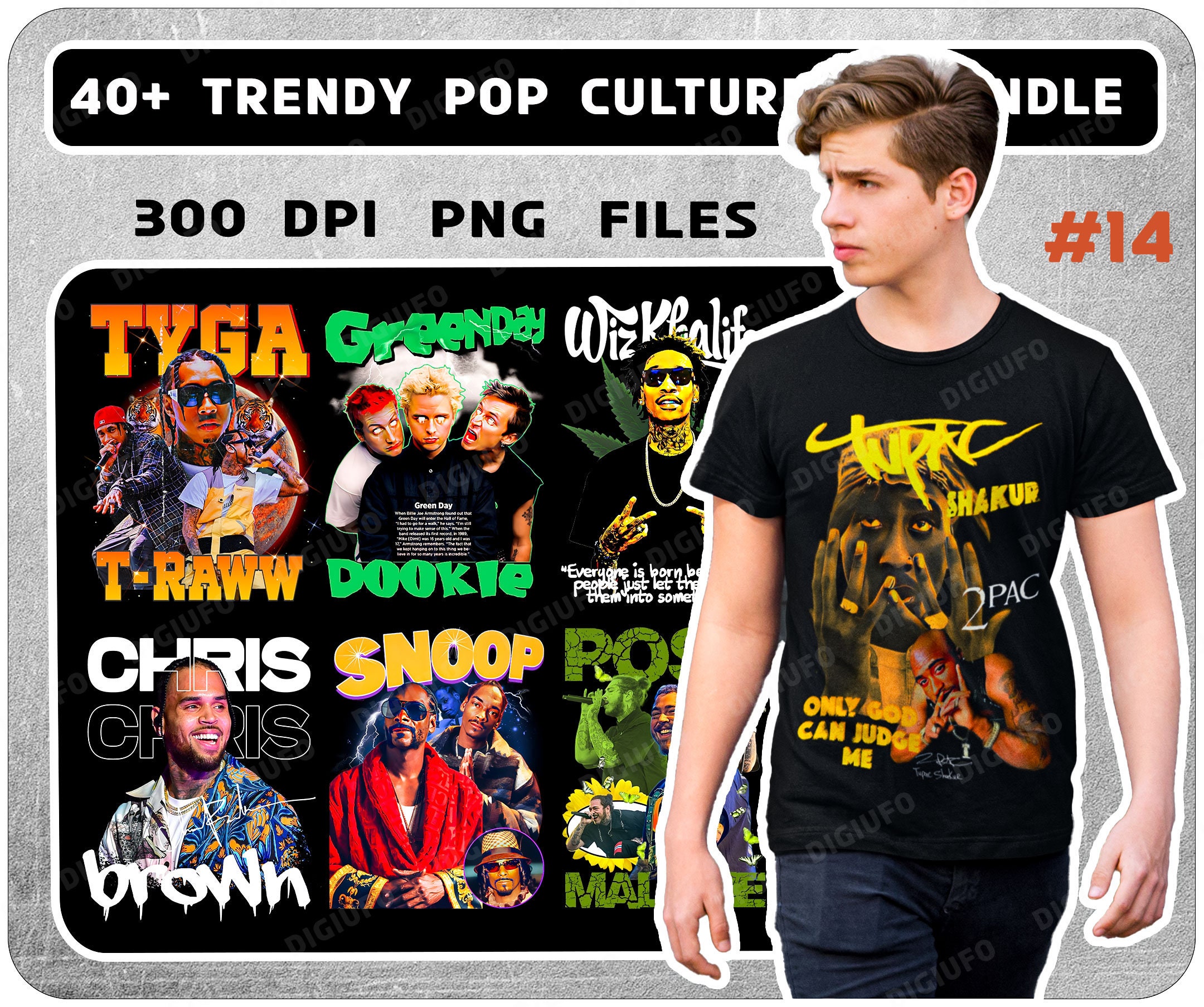 40+ Pop Culture T-shirt Designs - PNG - Great for Stickers, T-shirts,  Hoodies, Hip Hop Bundle T-shirts Png, Western T-shirts - Etsy