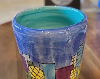 Ceramic Shot “glass” From Vancouver, Signed B. Nickaron
