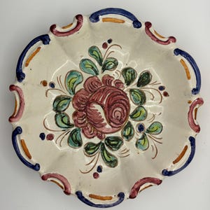 DiMarinis in Vietri, Amalfi, Italy, shallow bowl, beautiful, hand painted, MCM