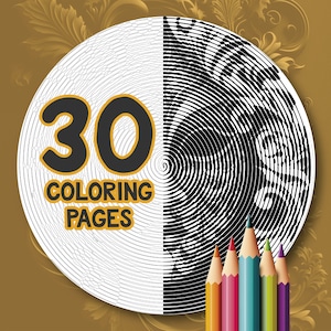 Pages de coloriage de masque de mascarade, pages de coloriage de masque vénitien, 30 pages de coloriage imprimables adultes de masques de carnaval, téléchargement numérique