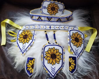 Women's pow wow beadwork set