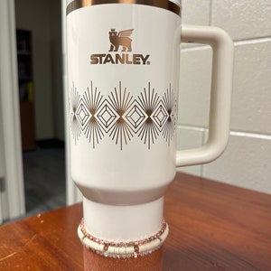 Cream Deco Stanley Armbänder - Tumbler Boot Topper/Charm stapelbare Armbänder