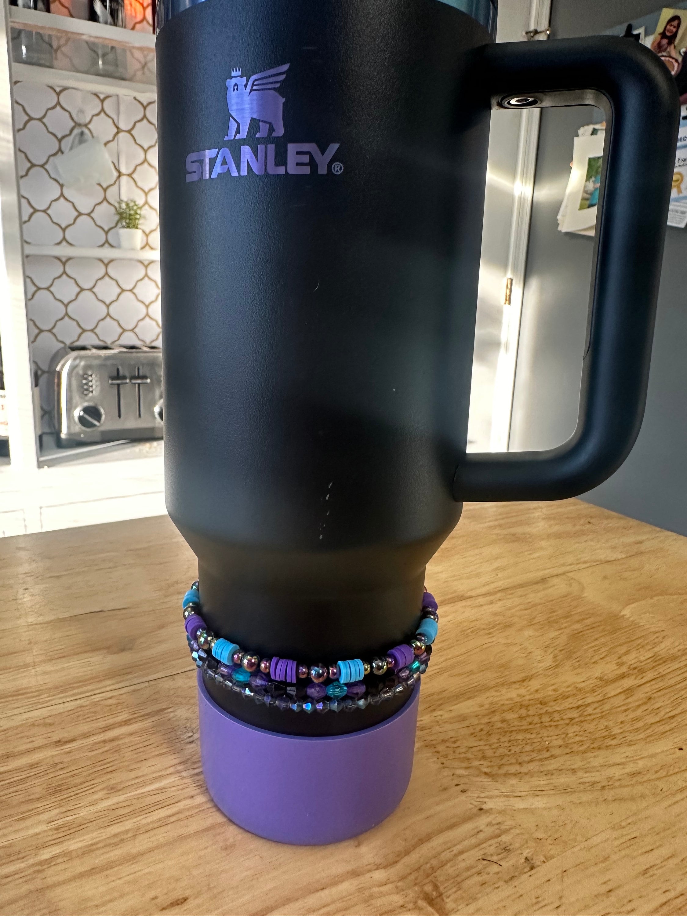Black Chroma Bracelets- Stanley Boot Topper/ Charm Stacked Bracelets