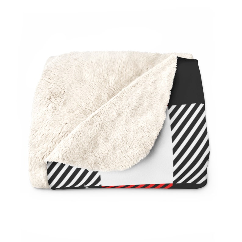 Sherpa Fleece Blanket, Fleece Throw, Comfy Blanket, Plaid Blanket, Soft Blanket, Cozy Blanket