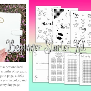 Pink Bullet Dotted Journal Kit with Gift Box - 75pcs Journaling Supplies  Set