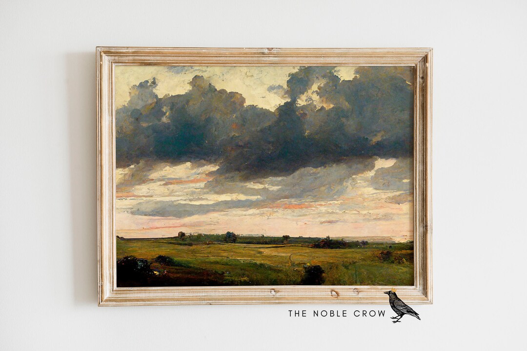 Vintage Britannia Landscape Print Printable Wall Decor Printable Wall