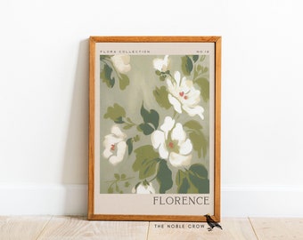 Flora Collection Florence Print | Florence Poster Flower Print | Printable Wall Art | Art Prints | Botanical Matisse Print Art | AR3305