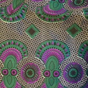 Vintage Wax Print Fabric - Guaranteed Angel Wax Print Fabric