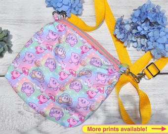 Borsa a tracolla Kirby / Borsa a tracolla Kawaii Kirby / Borsa per videogiochi carina