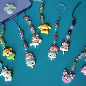 Kitty & friends kawaii asthetic phone straps
