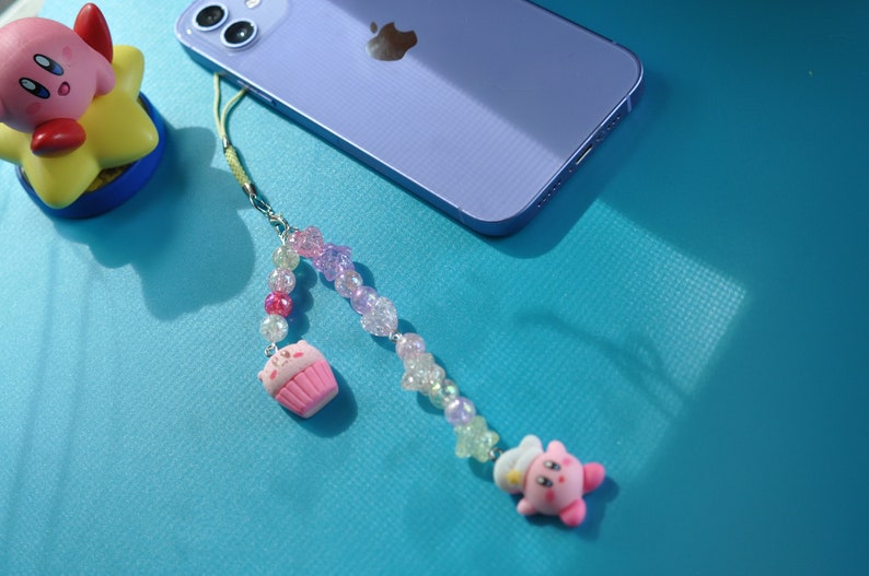 Kawaii Kirby Phone Charms / Kawaii Video Game Character Charms Etsy