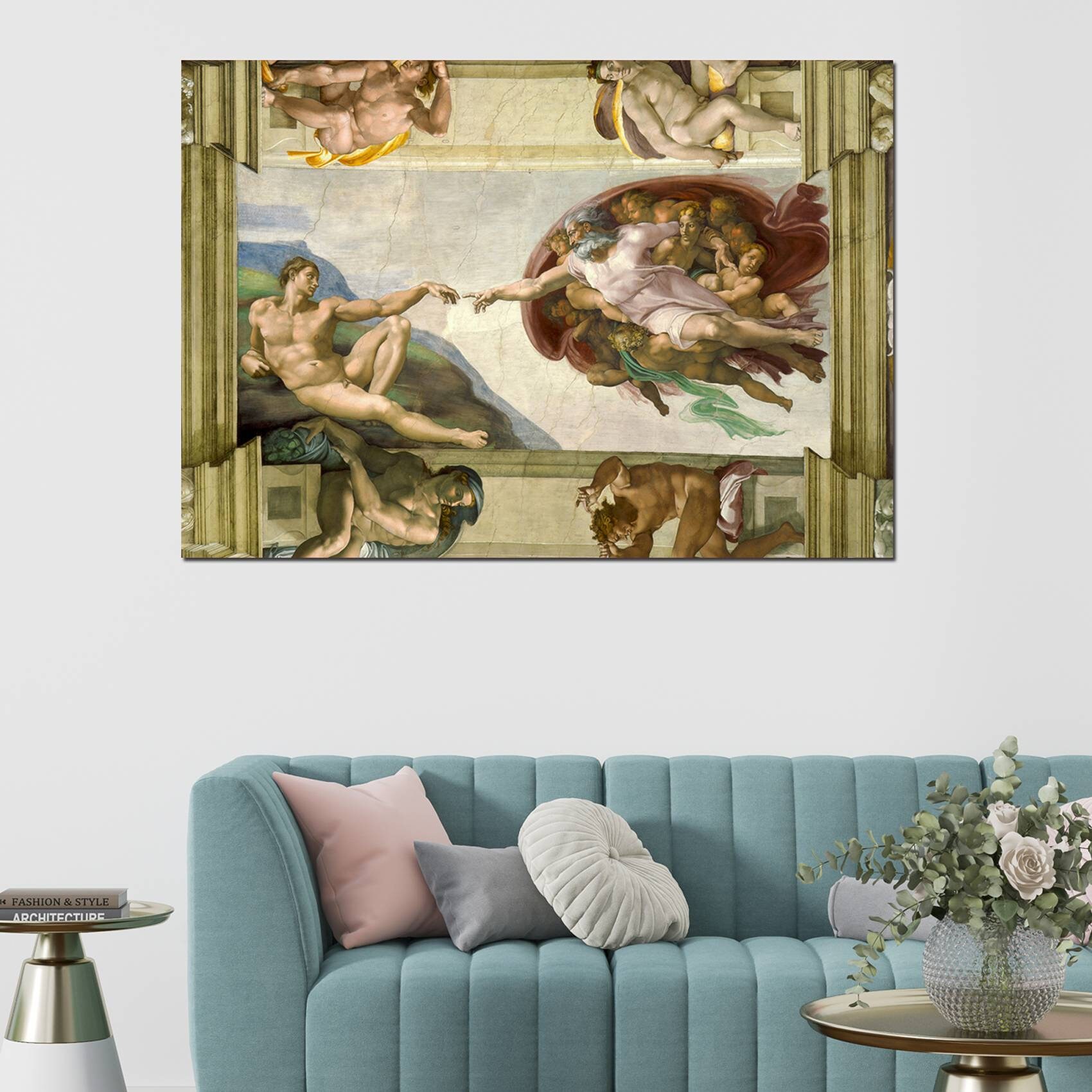 The Creation of Adam Michelangelo Poster Frame Multiple Sizes - Etsy