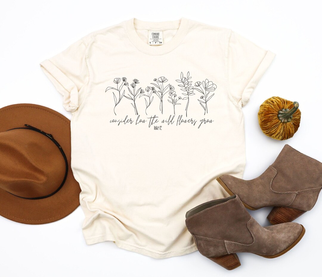 Wild Flowers Women's Shirt, Gift for Women, Women's Christian Shirt