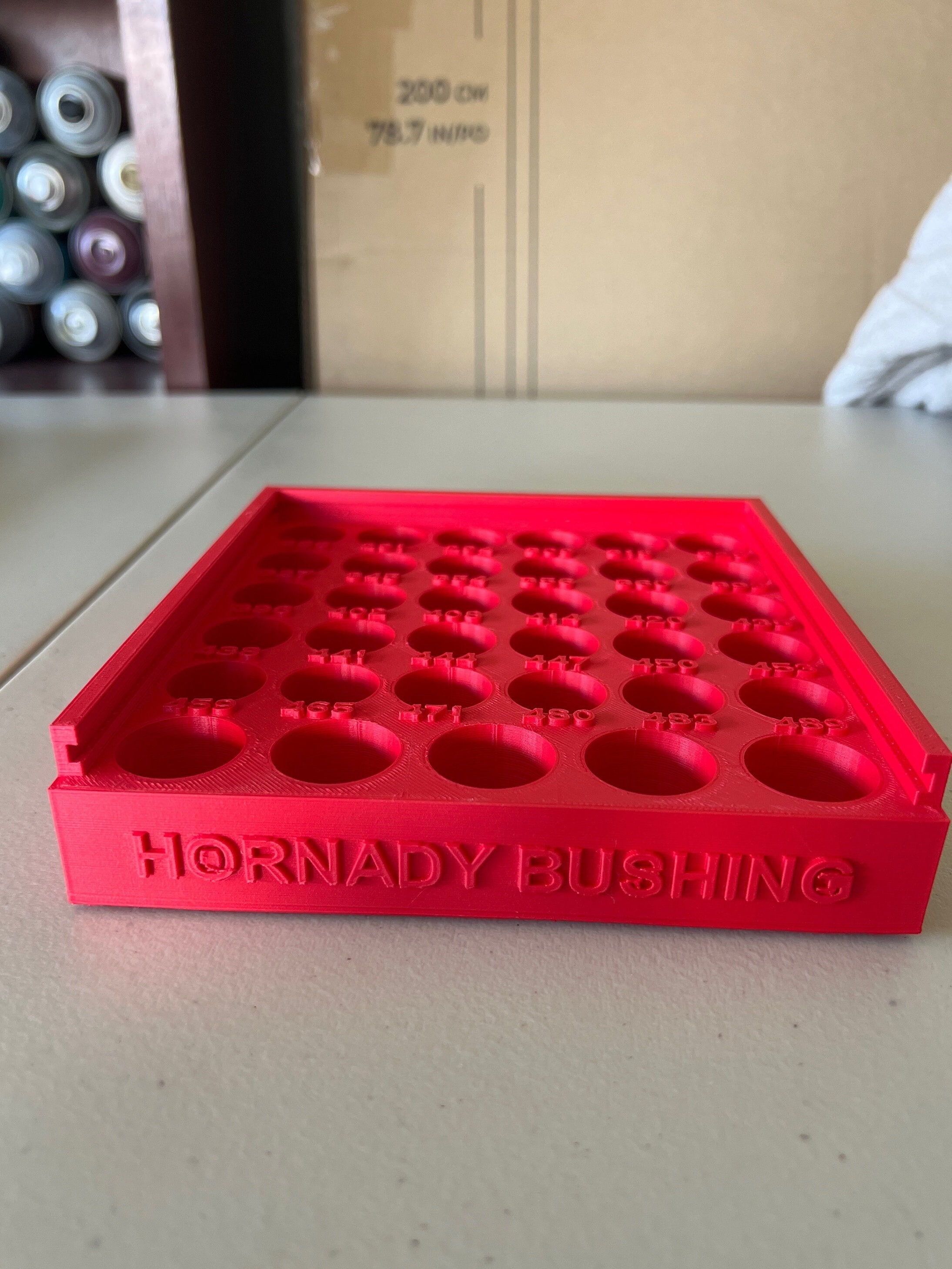 3D Printed Hornady Bushing Storage Box. Etsy