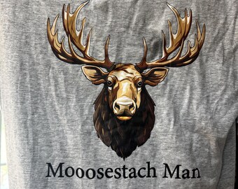 Reloading Quest Mooosestach Man T-shirt
