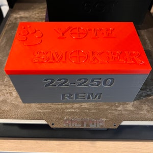 3D gedruckte individuelle 50 runde Ammo Count Box.