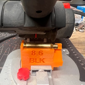 8.6 Blackout Cutting Jig converter from 6.5 Creedmoor Brass