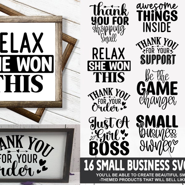 Small Business SVG Bundle, Small Business t shirt, Small Business cricut, shop small svg, thank you for your order, small business owner svg