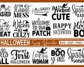 Halloween SVG Bundle, Halloween shirt svg, Fall svg, Witch svg, Ghost svg, Cut Files Cricut, Silhouette, Laser, CitraGraphics