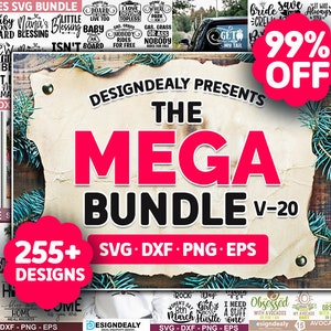 Lot de méga svg, lot de svg tendance, lot de méga clipart png, dessins de T shirt svg, fichiers pour cricut