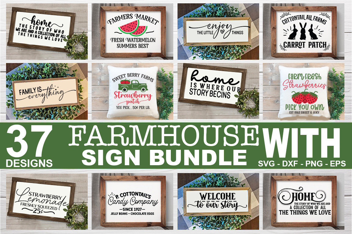 Farmhouse Sign Svg Bundle, Welcome Home Sign, Family is Everything Svg ...