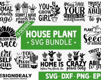 Paquete SVG de amante de las plantas, svg de plantas, svg de citas de plantas, svg de plantas de interior, svg de mamá de plantas, cita divertida de plantas, svg de citas de jardín, svg de mujer loca de las plantas