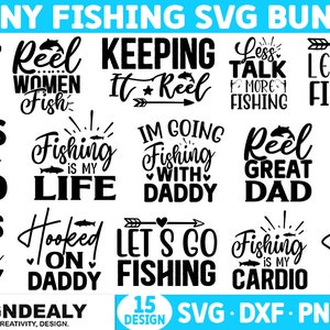 Fishing SVG Bundle, Fishing Quotes, Fishing Sayings, Fishing SVG, Fishing Shirt Design, Fisherman SVG Bundle