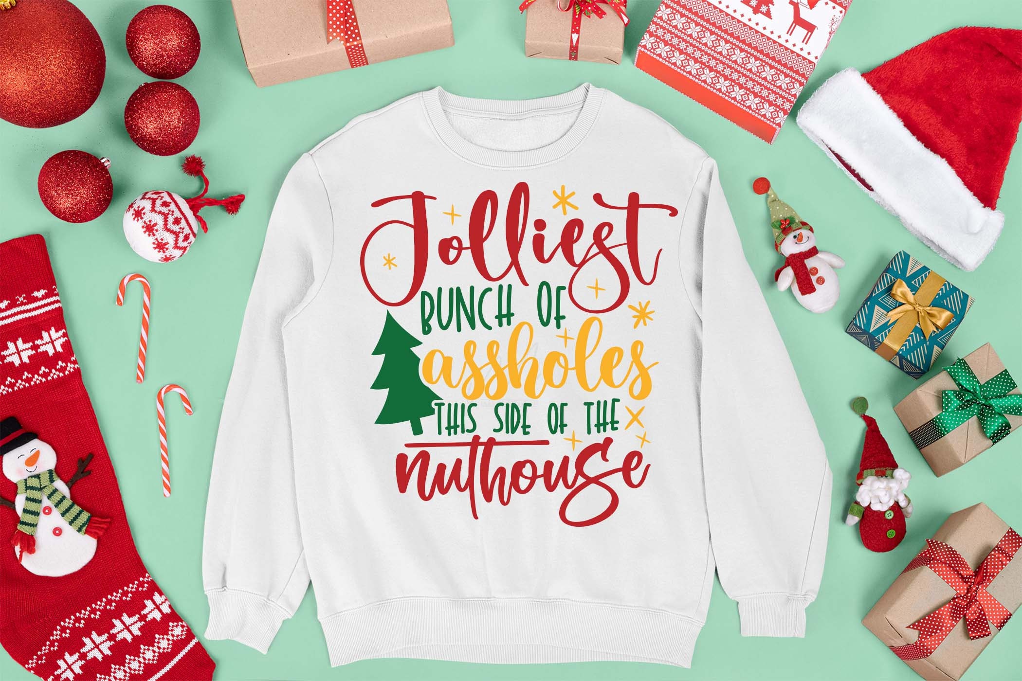 Jolliest Bunch of Assholes This Side of the Nuthouse Svg,christmas Svg ...
