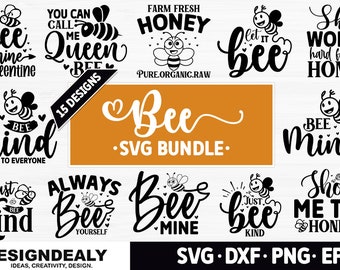Bee Laser Files Bundle, Svg Bundle ,SVG ,PNG ,EPS, |psd,dxf,vector, laser, cutting file,silhouette,