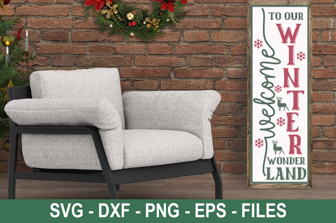 Christmas Porch Sign SVG Bundle, Oh Holy Night Svg, Winter Wonderland ...